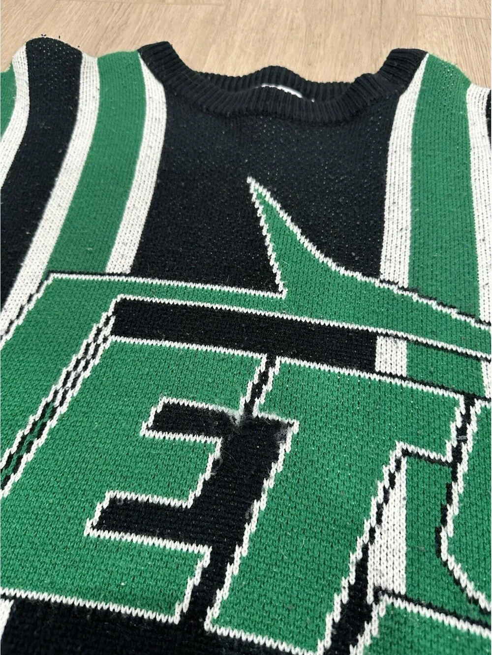 Vintage New Jersey Jets Sweater Mens Large Multicolor Football NFL